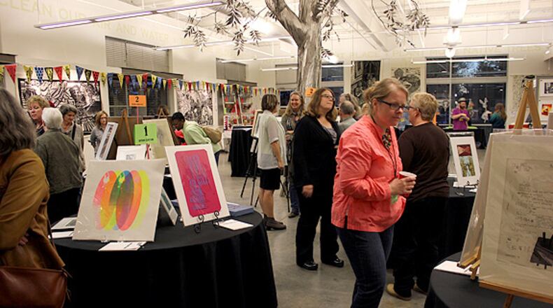 Prints it produced will be available for sale at the Atlanta Printmakers Studio 10th birthday party on Saturday,