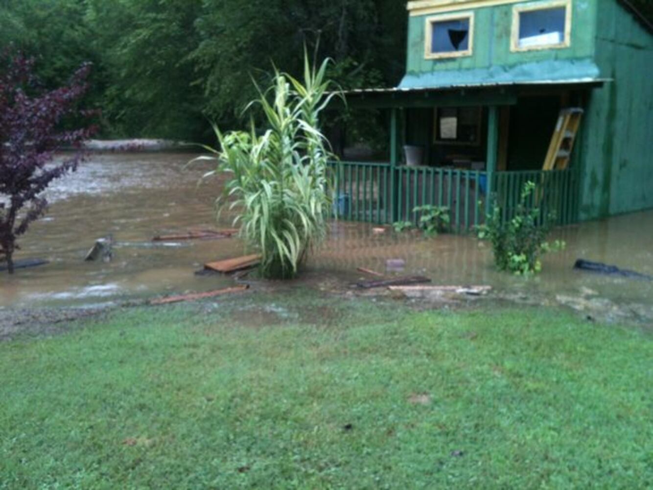 Flooding in east Ellijay