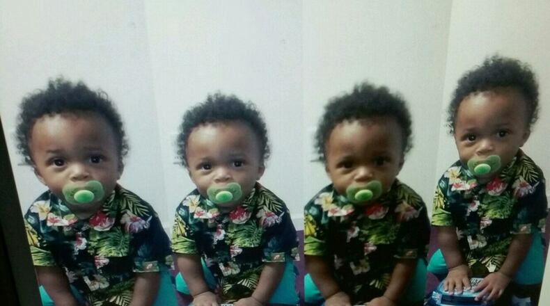 Kaiden Scott had last been seen wearing a red and black onesie. (Credit: Albany Police Department)