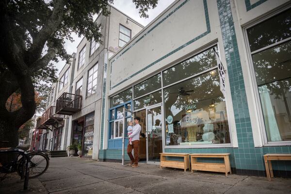 A customer leaves Back in the Day Bakery in the heart of Savannah's Starland District. Stephen B. Morton for The Atlanta Journal-Constitution
