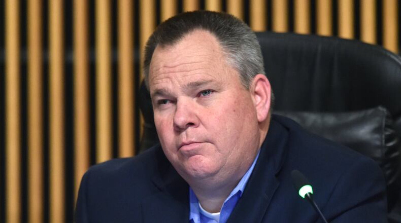 Tommy Hunter during the Gwinnett County Board of Commissioners meeting at Gwinnett Justice and Administration Center on Tuesday, February 19, 2019. HYOSUB SHIN / HSHIN@AJC.COM