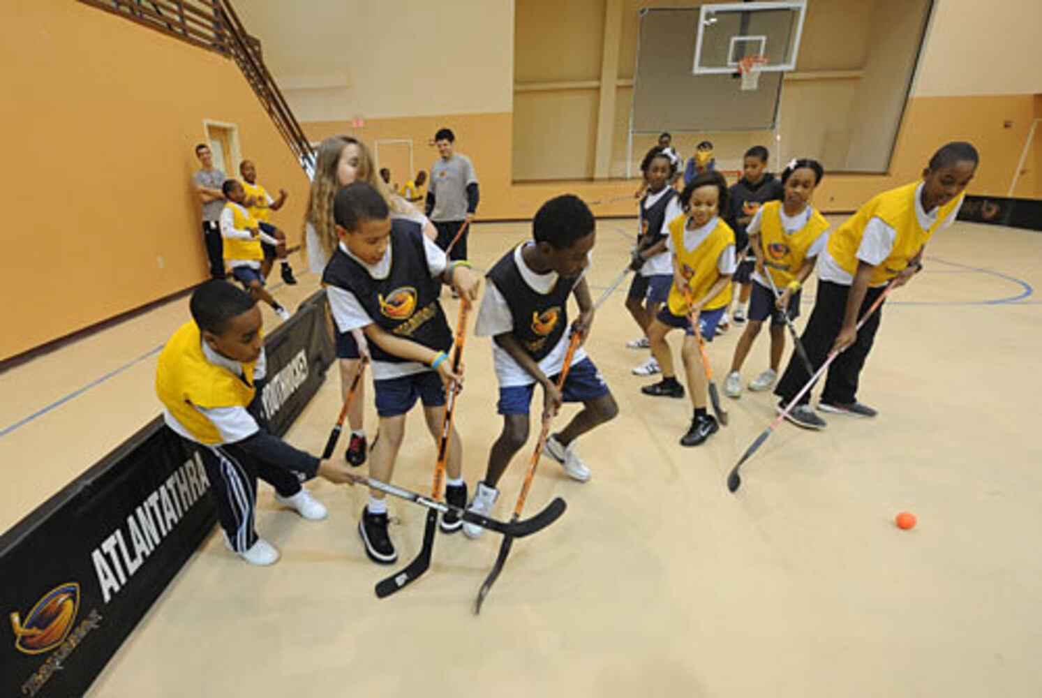Thrashers' Evander Kane hosts hockey clinic