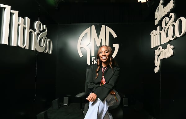 Ebonie Ward says 550 RMG is “a representation of everything that I am.” As the founder of management firm 11th & Co., which is entirely led by Black women, Ward’s star clients are rappers Gunna and DDG. (Hyosub Shin/AJC)