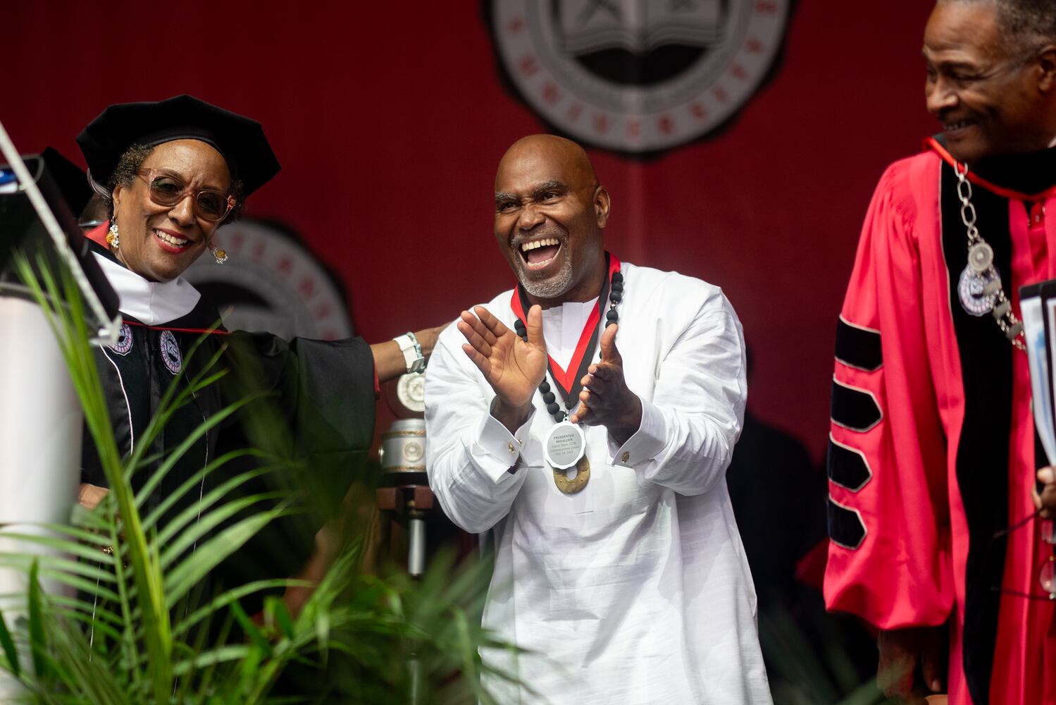Graduates, faculty and family gather for the Clark Atlanta University 35th annual commencement convocation.