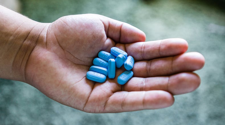 Truvada is a Gilead PrEP medication used to prevent HIV transmission. (Heidi de Marco/Kaiser Health News/TNS)