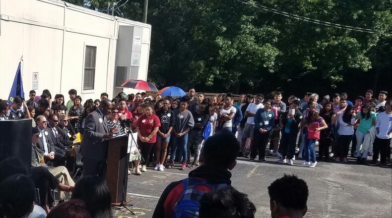 When the Education Special Purpose Local Option Sales Tax was passed by voters in 2016, DeKalb Schools leaders held a pep rally at Cross Keys High School.