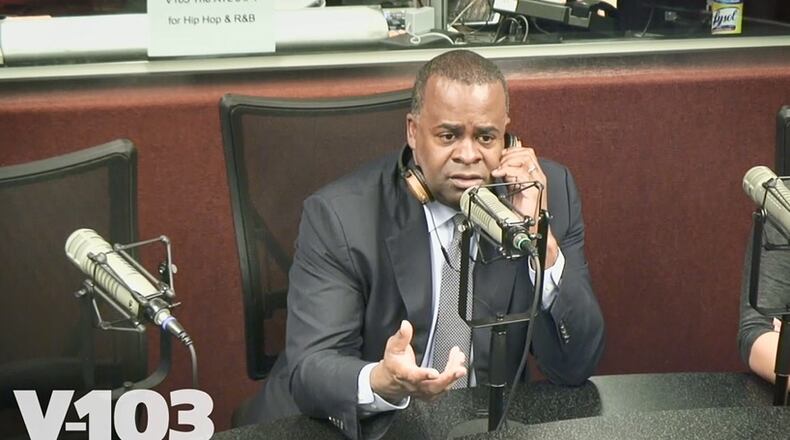 Atlanta Mayor Kasim Reed said Tuesday was a “really challenging day” after federal agents seized property in the office of Adam Smith, the city’s chief procurement officer. PHOTO CREDIT: V103
