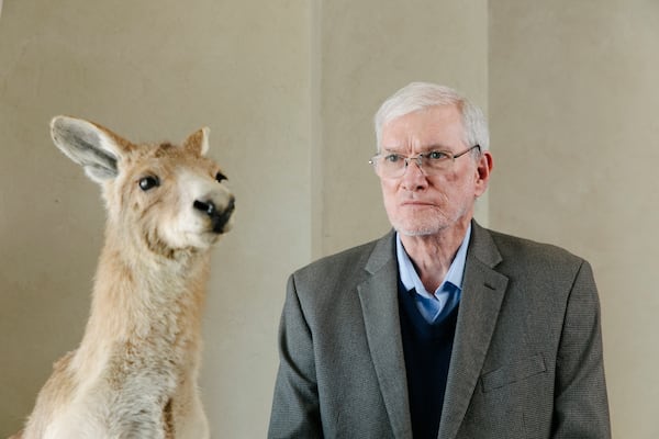 Ken Ham, founder of Answers in Genesis, poses for a portrait at the Ark Encounter in Williamstown, Ky., Friday, March 21, 2025. (AP Photo/Madeleine Hordinski)