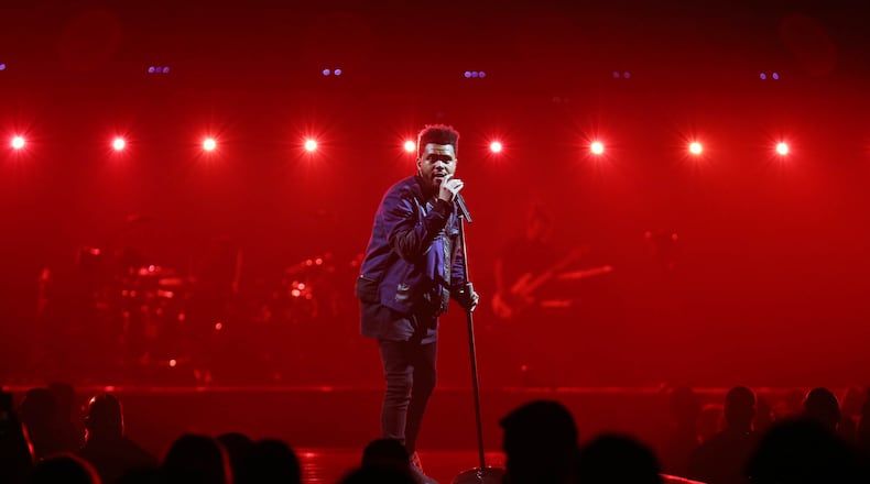 The Weeknd brought a spectacular stage production to then-Philips Arena in 2017. Photo: Robb Cohen for The Atlanta Journal-Constitution.