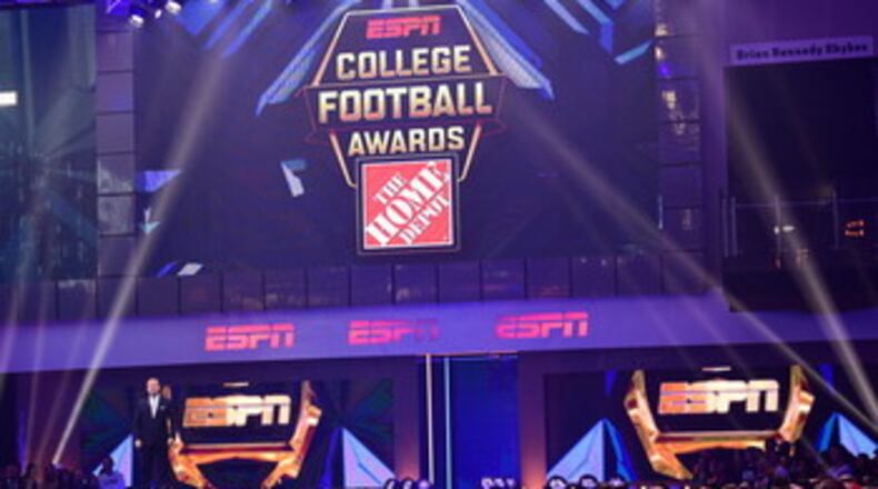 The annual College Football Awards event has been held in Atlanta at the College Football Hall of Fame since 2015.
