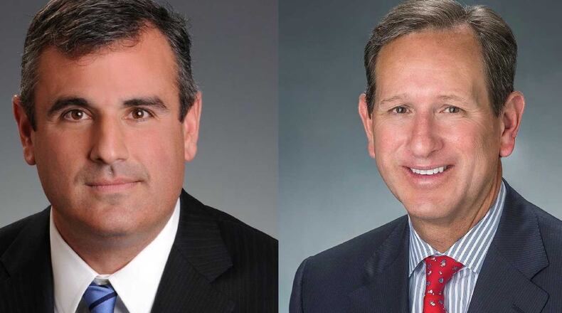 Georgia Gov. Nathan Deal on Wednesday appointed Chris Cummiskey (left) to the state's Board of Regents. He's replacing Paul Bowers (right), who was appointed to the Georgia Ports Authority.