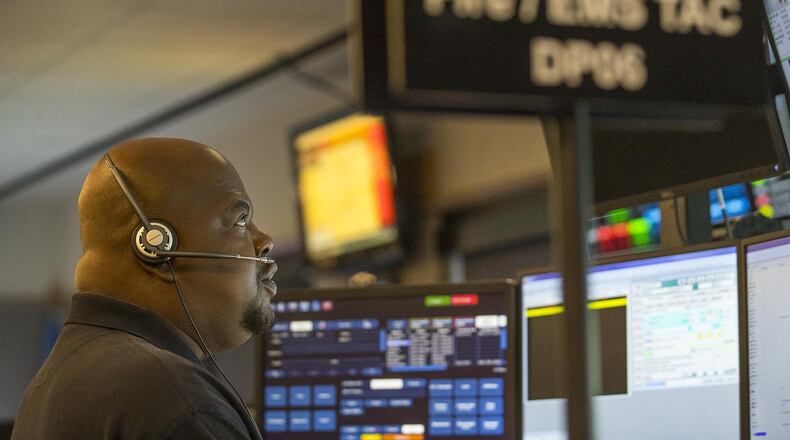 National Public Safety Telecommunications Week is a time to annually reflect on and appreciate the people who are just as vital to the first-responders community as the men and women who drive up to relieve our problems. (Photo: Alyssa Pointer/alyssa.pointer@ajc.com)