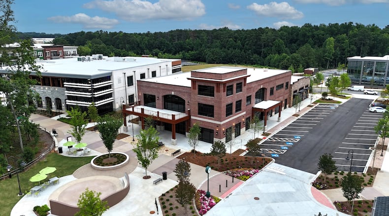 The Crooked Can brewery and food hall will be housed in the Market building in the Grove at Town Center development in Snellville. / Courtesy of the Grove at Towne Center