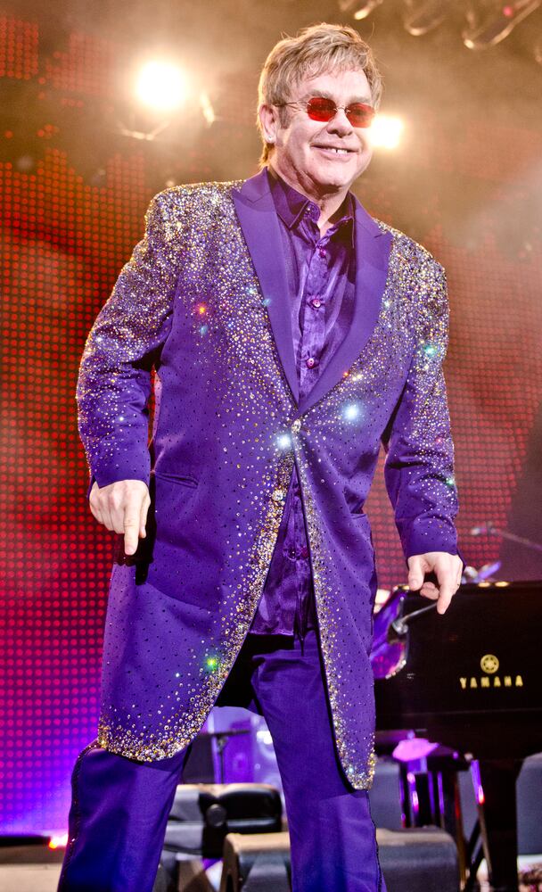 Elton John perfoms in front of sold out Ervin J. Nutter Center crowd