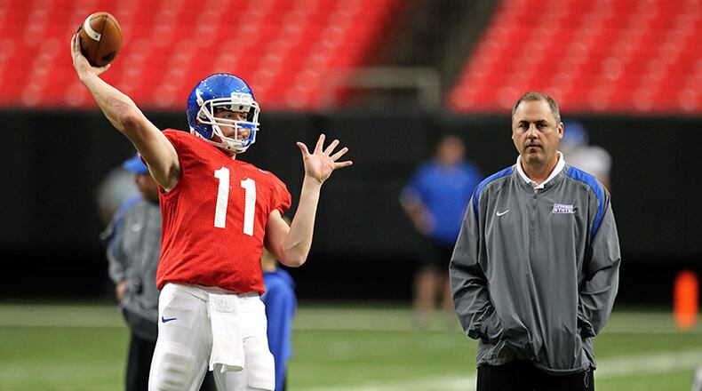 Clay Chastain (11) enrolled at Georgia State om 2013 after passing for 1,907 yards and 20 touchdowns in one season at Georgia Military.