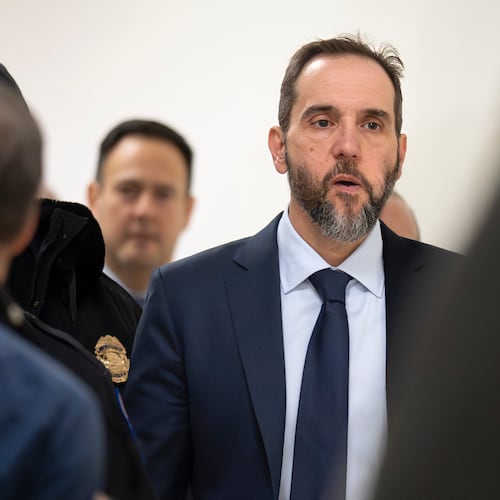 Former Department of Justice Special Counsel Jack Smith arrives under subpoena for a House Judiciary Committee deposition as part of its oversight into DOJ investigations into President Donald Trump, on Capitol Hill in Washington, Wednesday, Dec. 17, 2025. (AP Photo/J. Scott Applewhite)