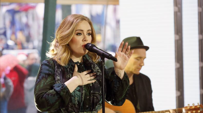 Adele performed on the "Today" show Nov. 25. Photo: Heidi Gutman/NBC via AP.