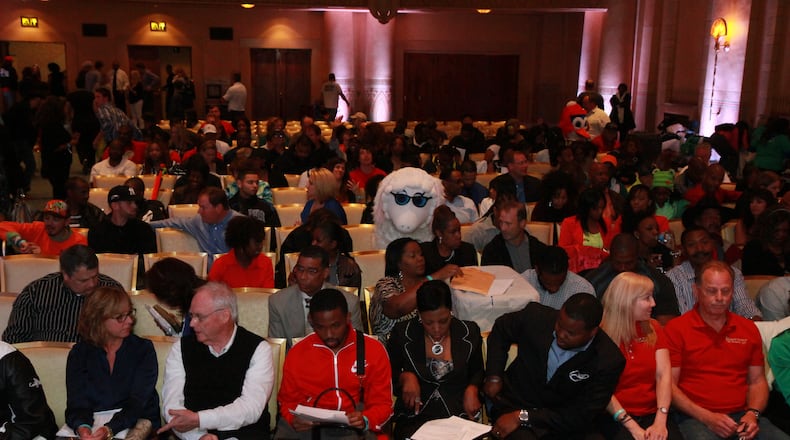 Here are some more photos from the "Shark Tank" auditions at the Fox Theatre.