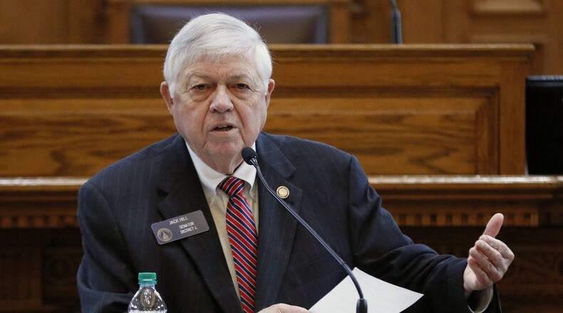 Georgia State Sen. Jack Hill, R-Reidsville, in 2019. He died April 6. Bob Andres / bandres@ajc.com