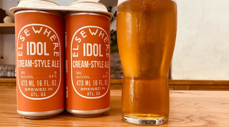 Elsewhere Idol Cream-Style Ale is the brewery’s newest year-round beer. /
Bob Townsend for the Atlanta Journal-Constitution