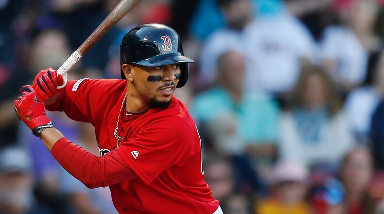 Mookie Betts and the Boston Red Sox agreed Friday, Jan. 10, 2020, to a $27 million contract, the largest one-year salary for an arbitration-eligible player.