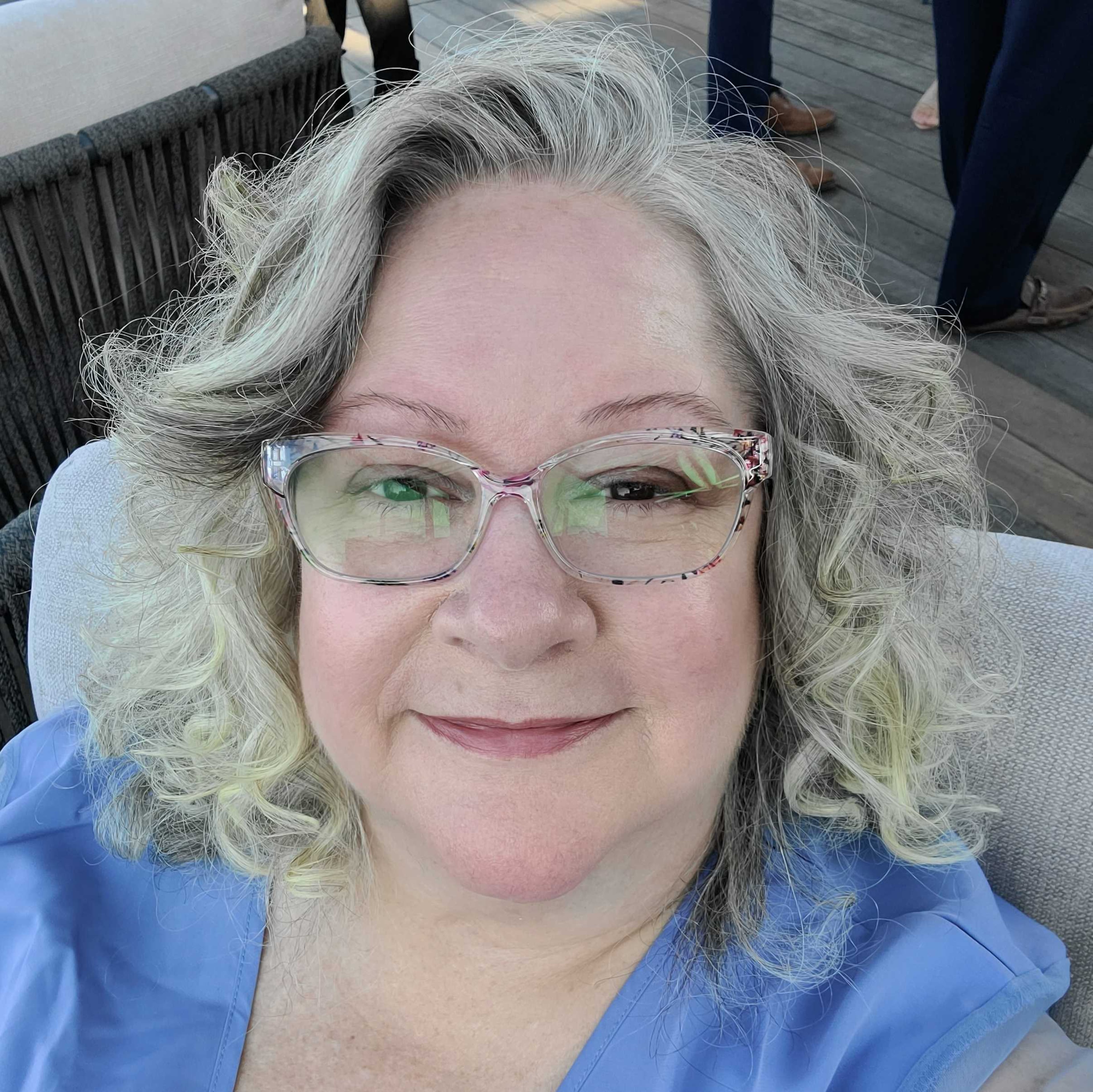 No longer a redhead thanks to chemo and not wanting to dye my hair anymore.