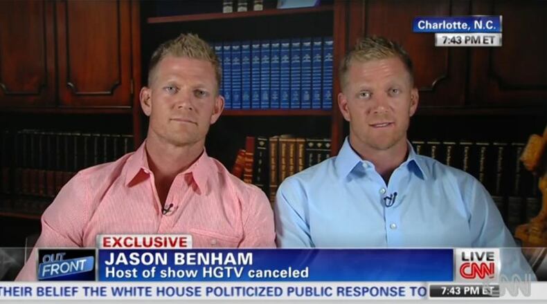 David and Jason Benham take to CNN to air their side of the story after homophobic and anti-Muslim comments attributed to David surfaced on a blog and cost them their upcoming HGTV reality series. CREDIT: CNN