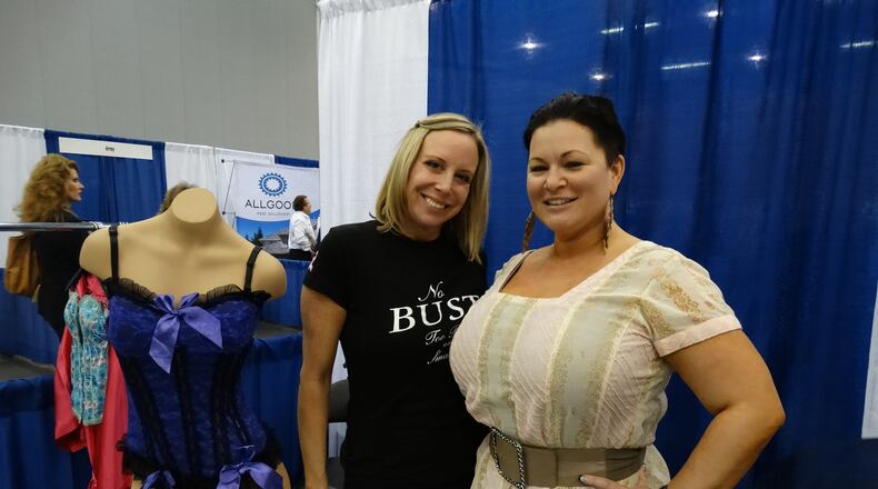 Cynthia Decker (left) and Molly Hopkins run Kennesaw's LiviRae Lingerie, a bra fitting store featured on Lifetime's "Double Divas," which was recently cancelled after two seasons. CREDIT: Rodney Ho/rho@ajc.com