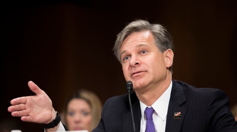 Christopher Wray, President Donald Trumps nominee for FBI director, testifies at his confirmation hearing before the Senate Judiciary Committee, on Capitol Hill in Washington, July 12, 2017. Wray is a criminal defense lawyer and former federal prosecutor in the George W. Bush administration. (Tom Brenner/The New York Times)