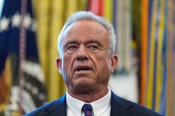 Unlike his bosses — Health and Human Services Secretary Robert F. Kennedy Jr. (pictured) and CDC Acting Director Jim O’Neill — CDC Principal Deputy Director Dr. Ralph Abraham holds a medical degree. (Alex Brandon/AP)