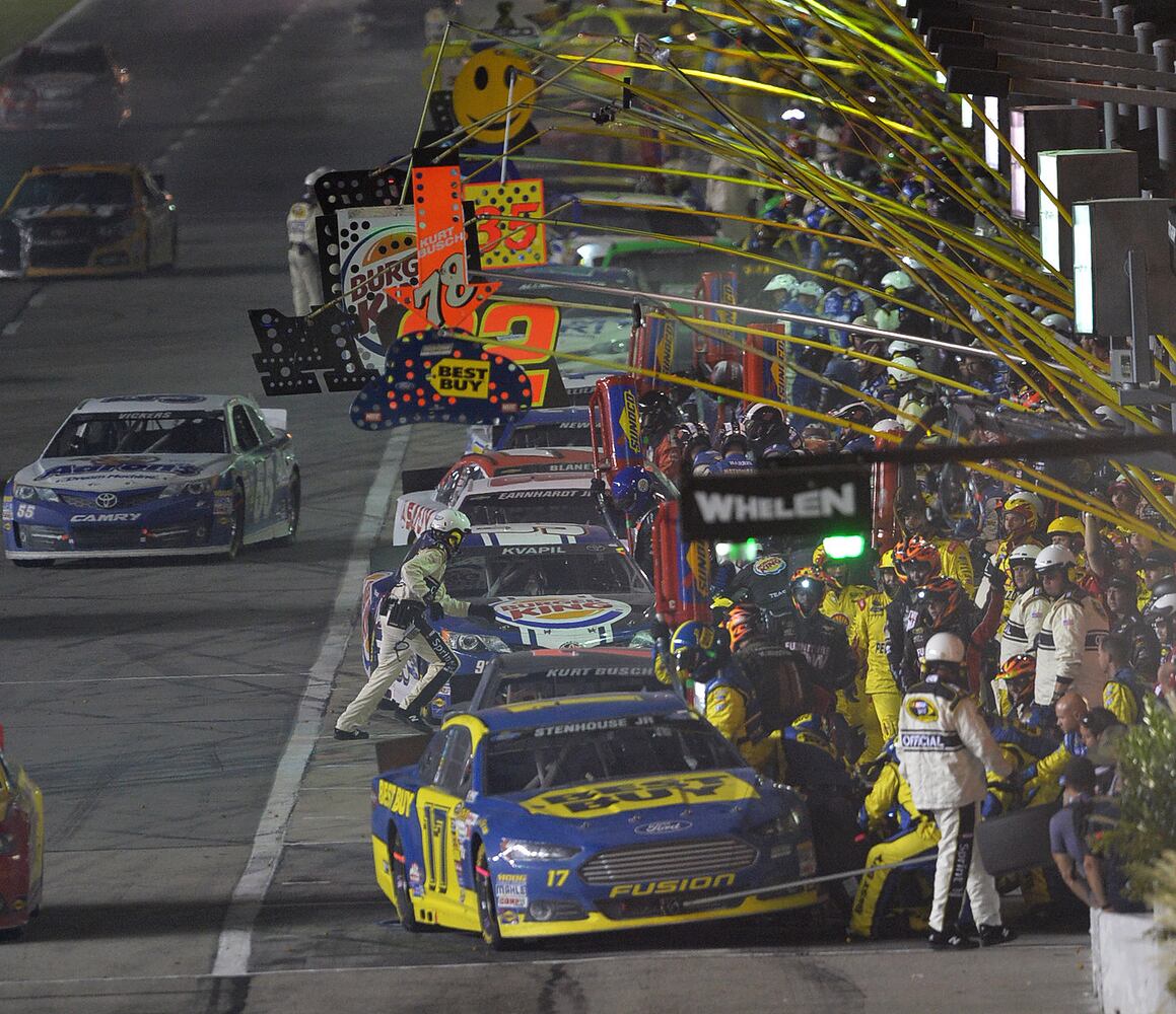 NASCAR under the lights at Atlanta Motor Speedway