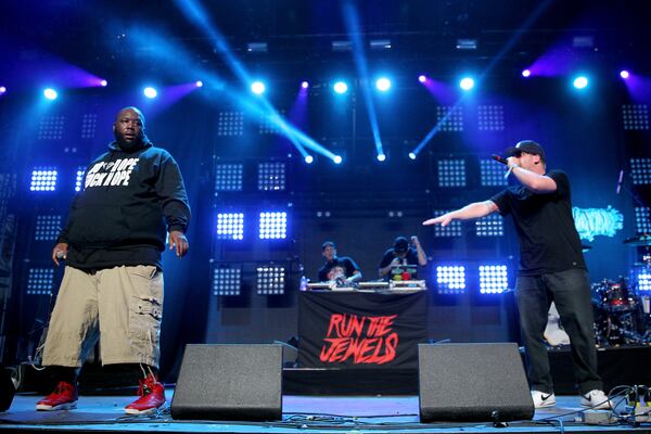 Music Midtown will mark the first big hometown festival for Run the Jewels -- consisting of rapper and Atlanta native Killer Mike, DJ Z-Trip and El-P. The group's second album, 2014's "Run the Jewels 2," was on many Best of 2014 Albums lists. (Photo by Karl Walter/Getty Images for Coachella)