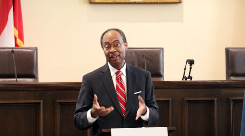 Portrait dedication of U.S. District Court Judge Steve Jones - 10/5/18. Photo credit: University of Georgia School of Law