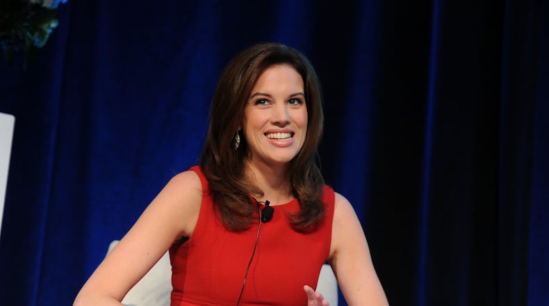 NEW YORK, NY - SEPTEMBER 30: CNBC Reporter, Kelly Evans speaks during the 5th annual Executive Marketing Summit at the New York Stock Exchange on September 30, 2013 in New York City. (Photo by Ilya S. Savenok/Getty Images)