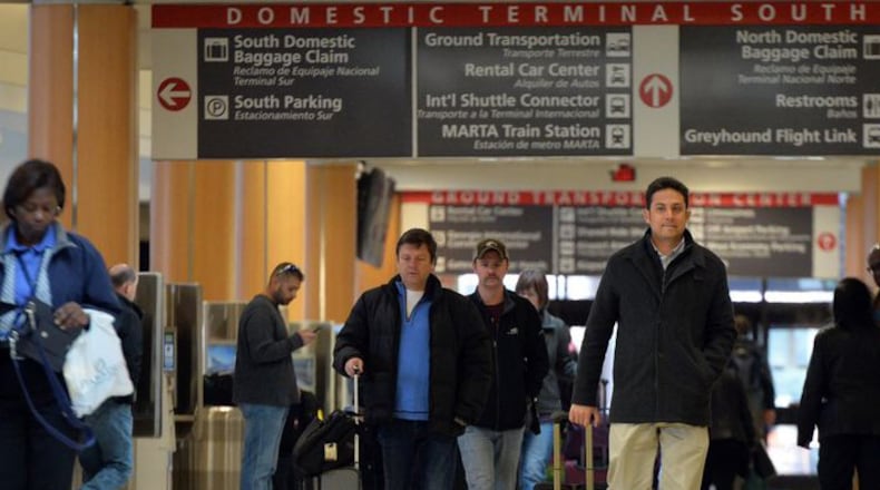 Delta's mammoth hub at Hartsfield-Jackson brings a daylong sea of passengers through the airport.