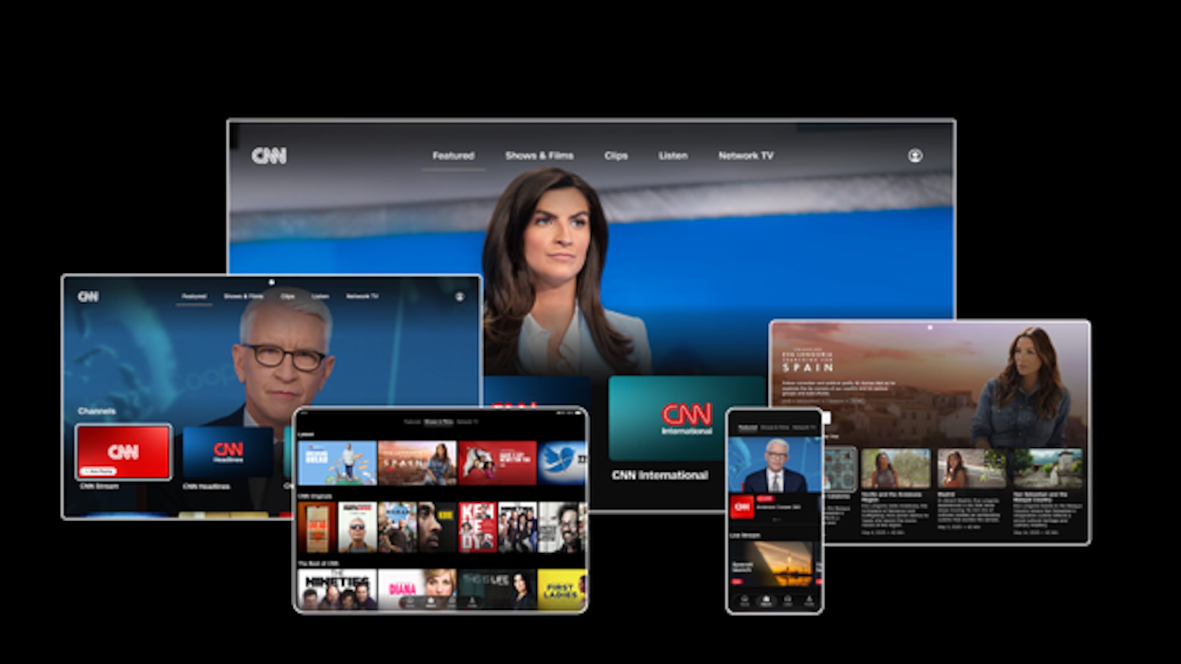 CNN All Access debuts as a way to watch the network's content, including the cable feed. Plenty of on-demand content is available as well, including 1,100 hours of unscripted content. (Courtesy of CNN)