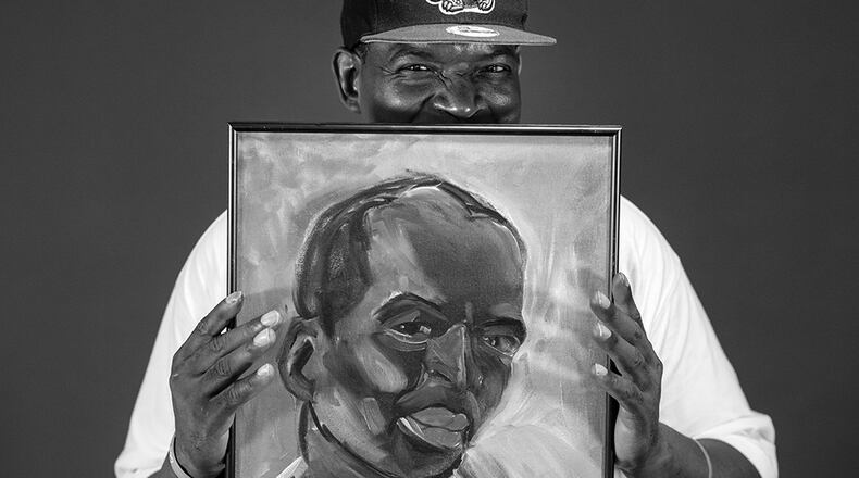 Before the Peachtree-Pine homeless shelter in downtown Atlanta closes its doors Aug. 28, it will host an art exhibit showcasing portraits of and by former and current residents. The AJC sat down with some of those who will be featured and asked how their lives were shaped by "The Pine." This photo is of Randy Hollis, who first came to the shelter since 2014. (HYOSUB SHIN / HSHIN@AJC.COM)