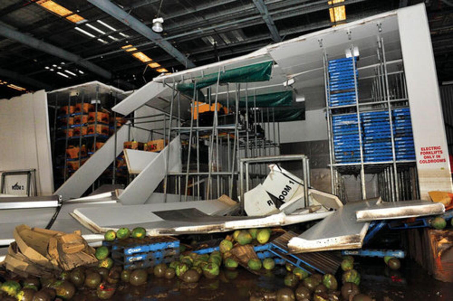 Flood cleanup in Brisbane, Australia