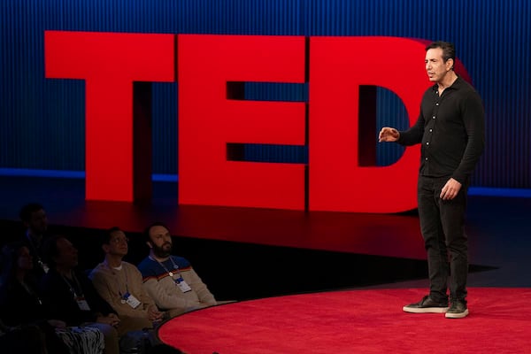 Bradley Tusk speaks at SESSION 8 at TED 2025: Humanity Reimagined. April 7-11, 2025, Vancouver, BC. Photo: Gilberto Tadday / TED