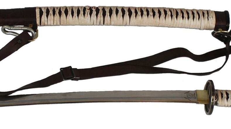 Michonne’s katana from “The Walking Dead.” Contributed by Stalwart Films, LLC