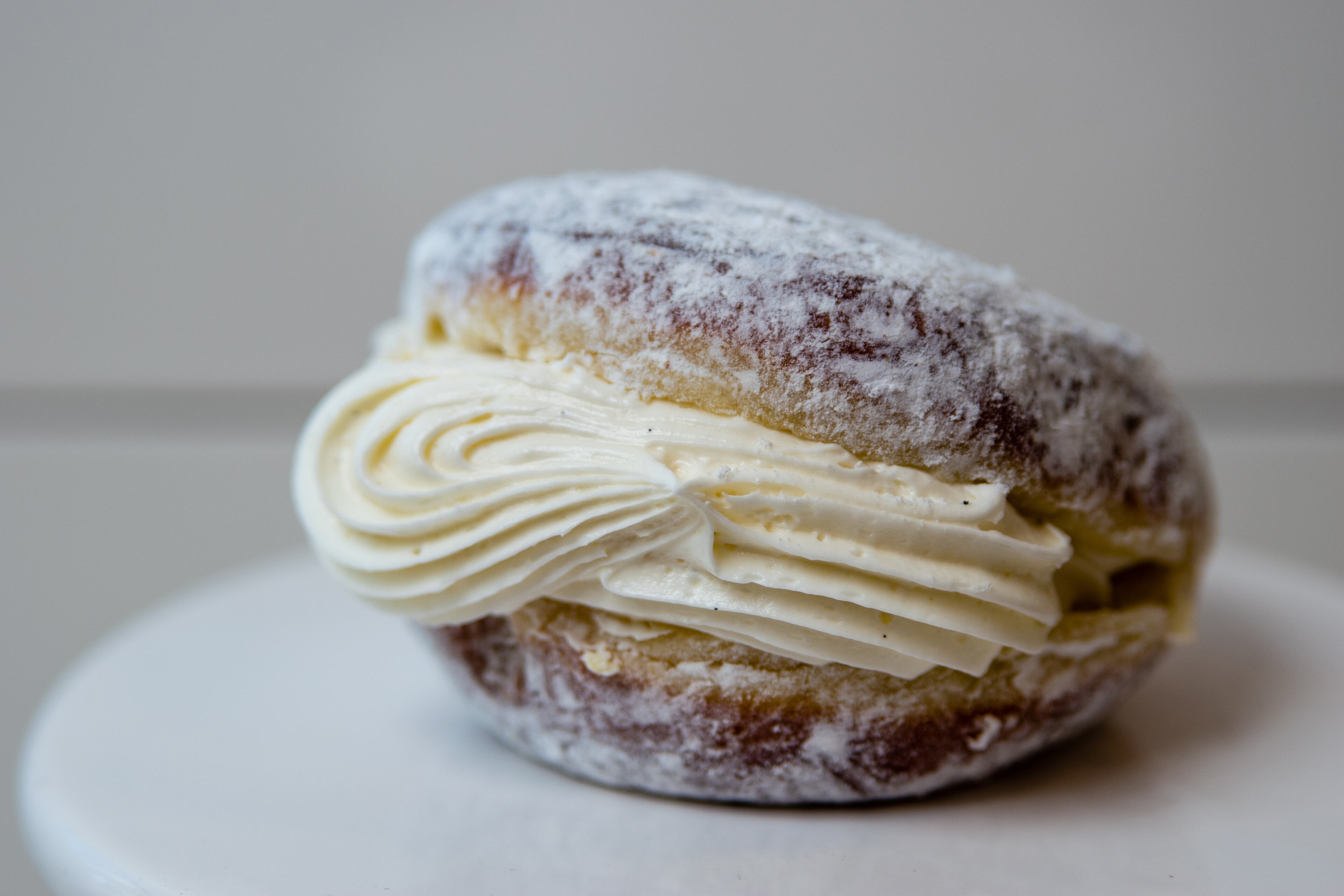 The Sweet Jane doughnut at Doughnut Dollies was named for Anna Gatti's sister-in-law who passed before the shop opened. (Henri Hollis/AJC)