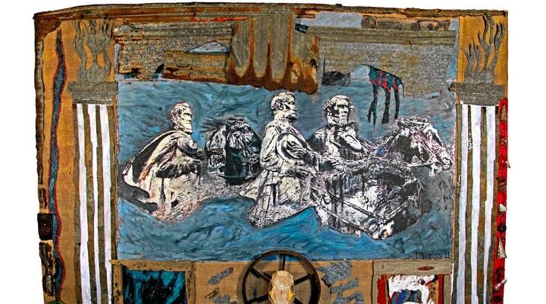 An art piece about Stone Mountain and its role in history by artist Robert Morris.