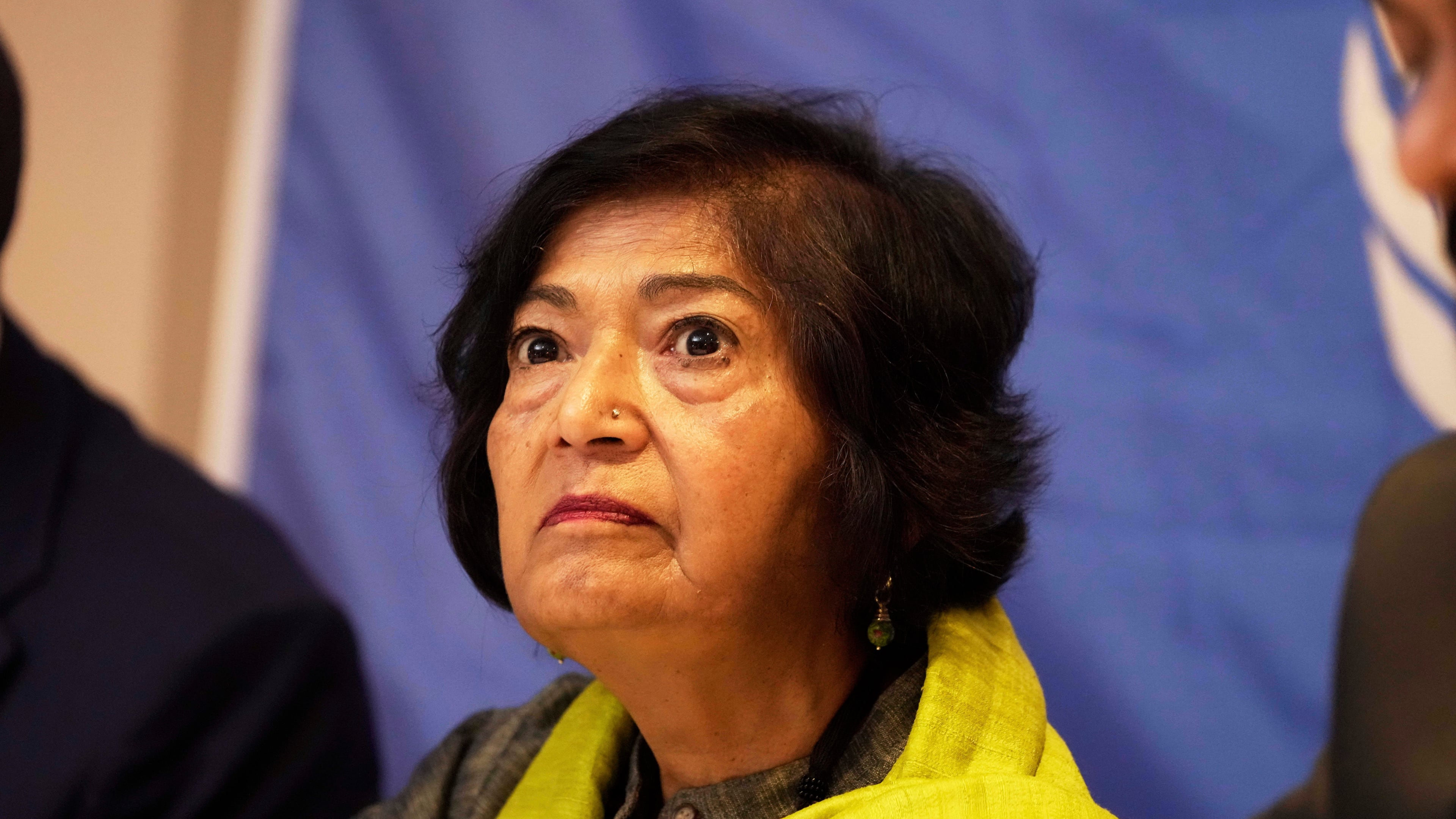 Chairperson of the UN Commission on Human Rights in South Sudan and human rights lawyer Yasmin Sooka answers journalists' questions during a press conference in Nairobi, Kenya, Tuesday, Sept. 16, 2025. (AP Photo/Brian Inganga)