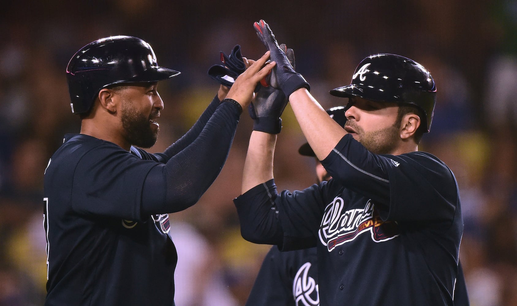 Photos: Braves pitcher Jaime Garcia hits grand slam against Dodgers