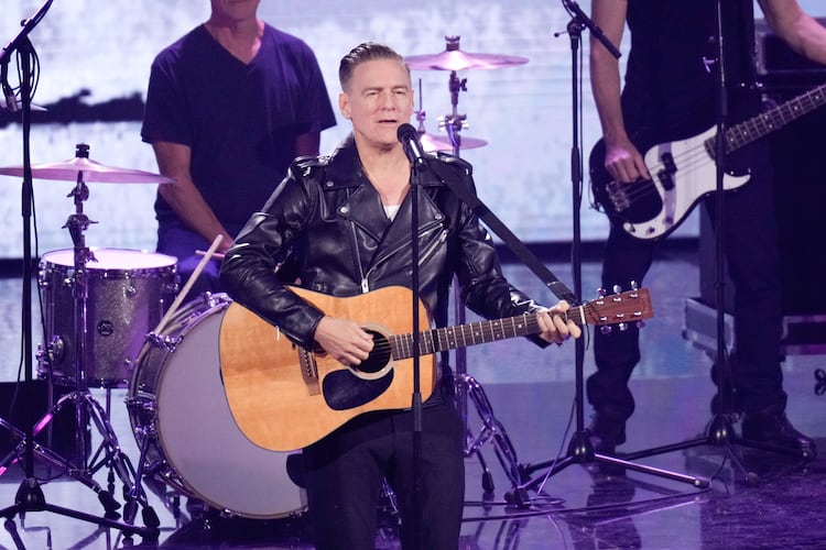 Bryan Adams perform on stage during the "Ein Herz fuer Kinder" (A Heart for Children) charity gala at Studio Berlin Adlershof on Dec. 9, 2023, in Berlin. (FlashPic/Pool/Getty Images/TNS)