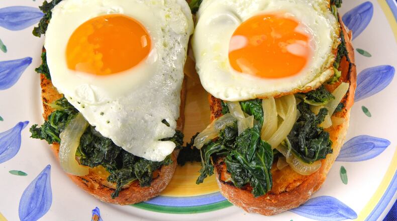 Miso Kale Toast. Chris Hunt for The AJC