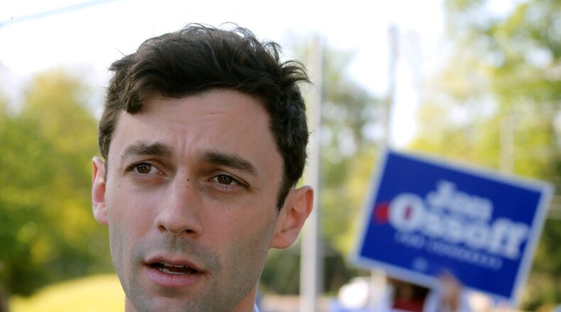 Democrat Jon Ossoff. Bob Andres, bandres@ajc.com