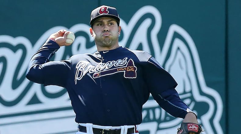Matt Tuiasosopo, who once fielded for the Braves in Atlanta and Gwinnett, is now manager of the team's Triple-A club. (AP file photo)