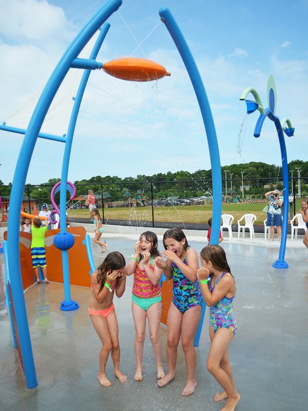 New splash pad at Swift-Cantrell Park in Kennesaw. HANDOUT