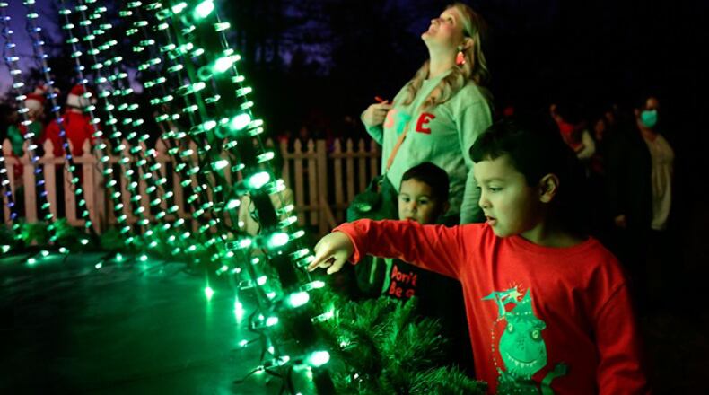 Dunwoody, GA - Dec 1: Scenes from the lighting of the Christmas tree at Brooks Run Park on Dec 1st. (Adam Hagy)